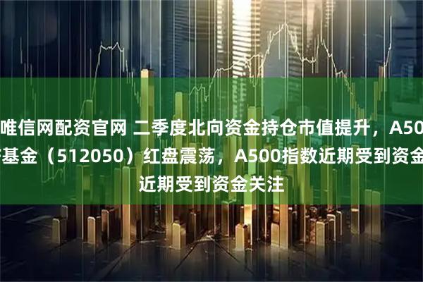 唯信网配资官网 二季度北向资金持仓市值提升，A500ETF基金（512050）红盘震荡，A500指数近期受到资金关注